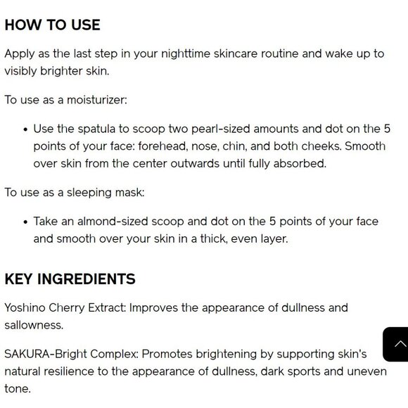 Shiseido White Lucent Overnight Cream & Mask 75ml NIB - Picture 9 of 9